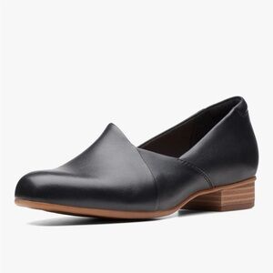 Clark's Juliet Trim black shoe, 8Wide